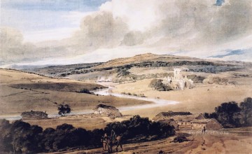 Abbe watercolour scenery Thomas Girtin Oil Paintings